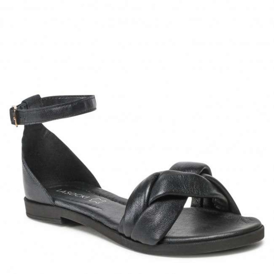 Women'S Shoes * | Casual Sandals Sandals Lasocki Rst-4876-03 Black Black