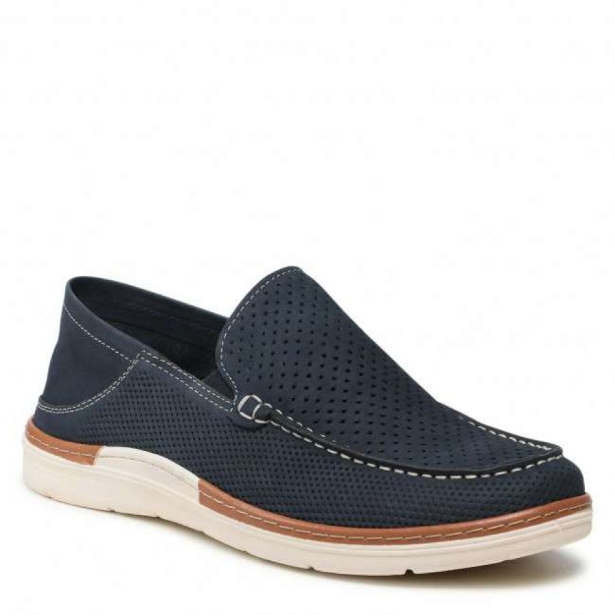 Women'S Shoes * | Moccasins Lasocki Mi07-B160-A986-01 Cobalt Blue Navy Blue