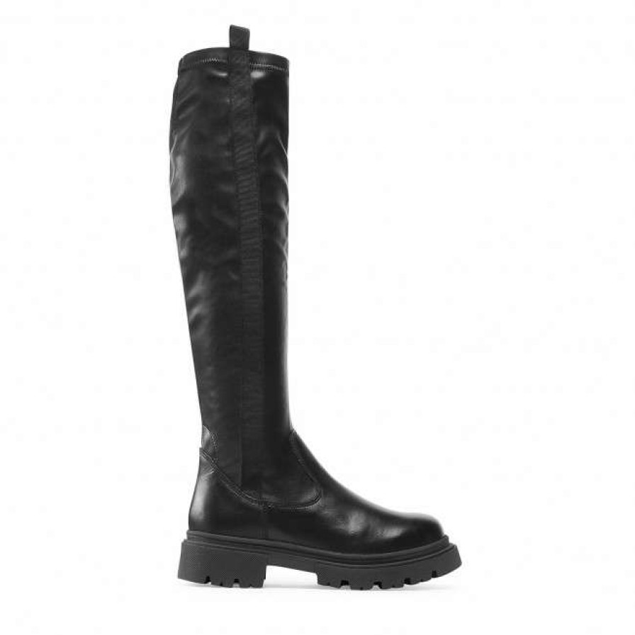 Women'S Shoes * | Jackboots Knee High Boots Lasocki Est-Donna-31 Black Black