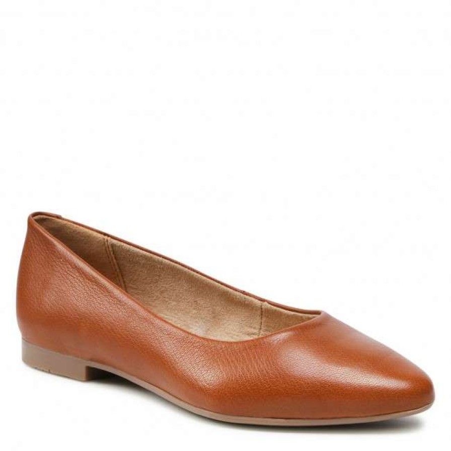 Women'S Shoes * | Ballerina Shoes Flats Lasocki Rst-Kaja-01 Camel 1 Brown