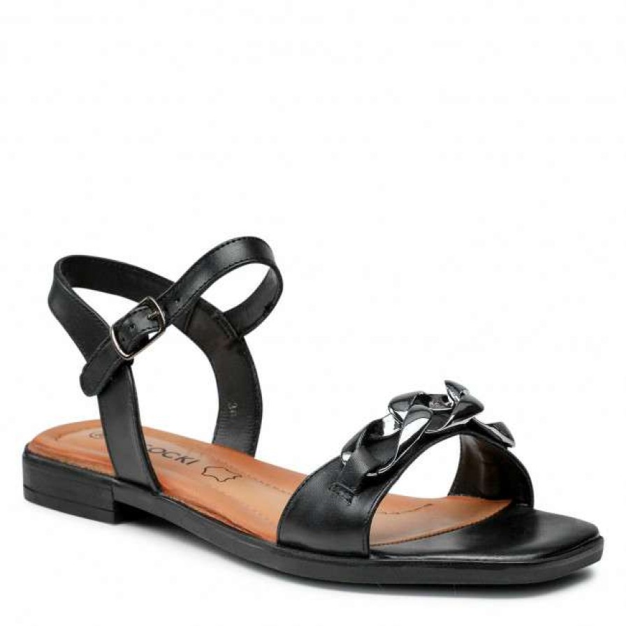 Women'S Shoes * | Casual Sandals Sandals Lasocki Wi16-Mena-05 Black Black