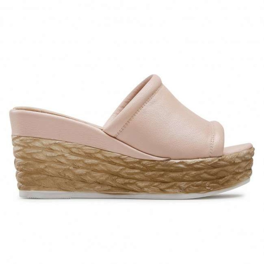 Women'S Shoes * | Wedges Slides Lasocki Wi16-2247-01 Light Pink Pink