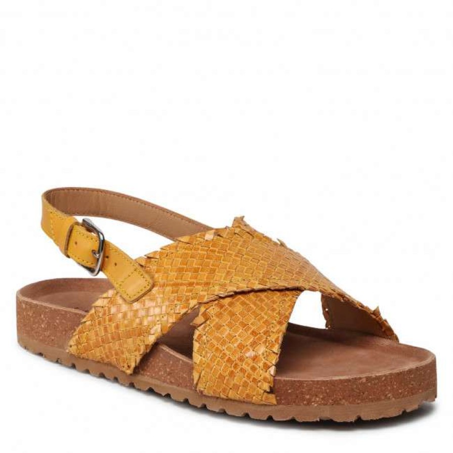 Women'S Shoes * | Casual Sandals Sandals Lasocki Wi12-Mariyo-02 Yellow Yellow