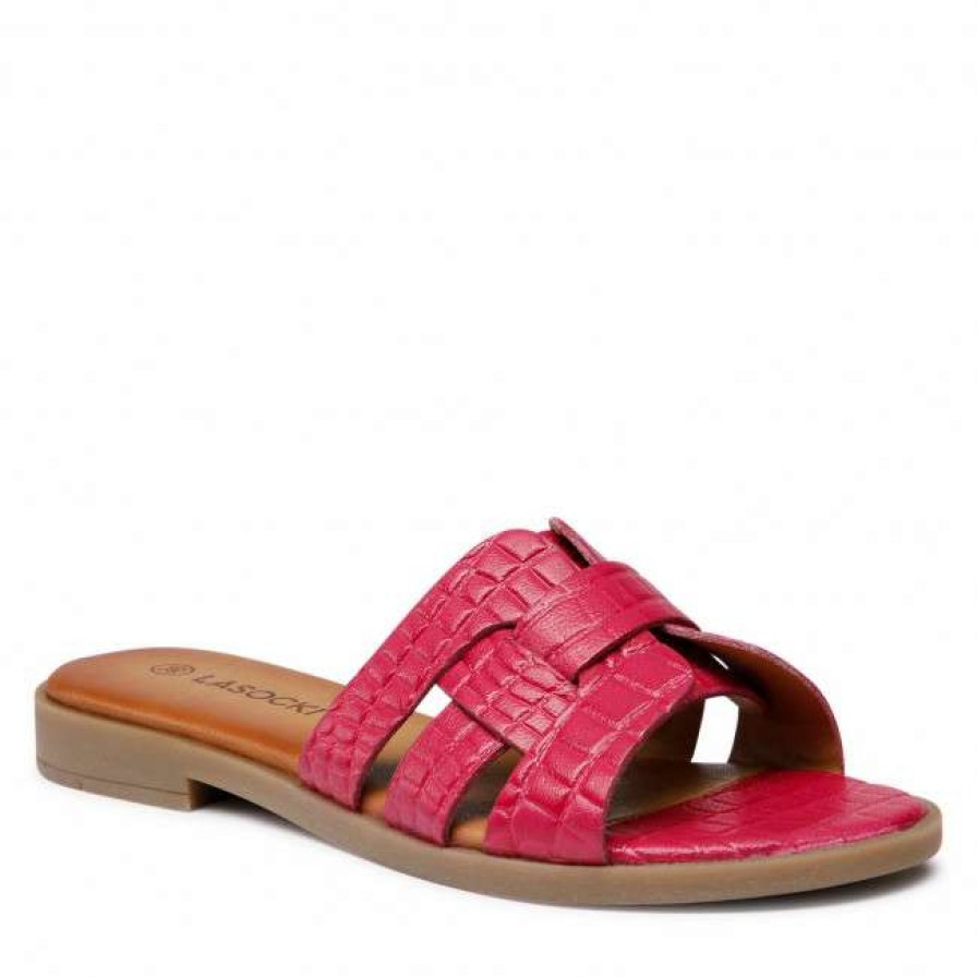 Women'S Shoes * | Casual Mules Slides Lasocki Wi16-Foxi-44 Fandango Pink