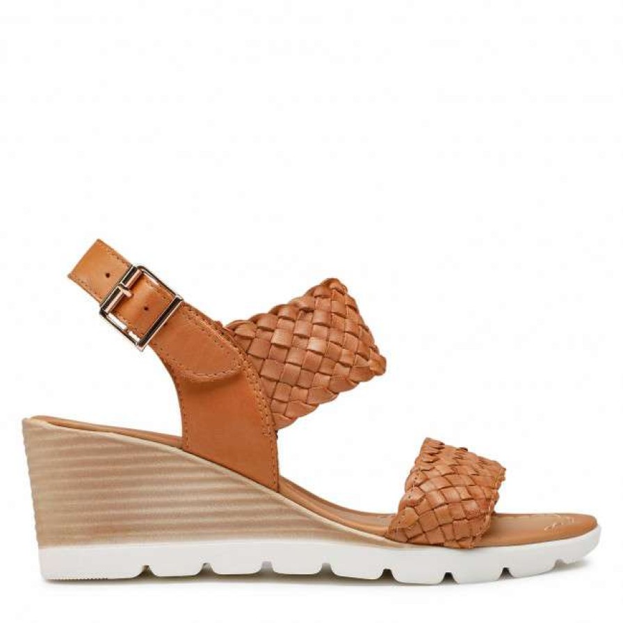 Women'S Shoes * | Wedges Sandals Lasocki Rst-4766-01 Camel Brown