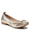 Women'S Shoes * | Ballerina Shoes Flats Lasocki Rst-Akira-06 Golden Gold