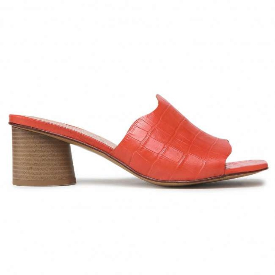 Women'S Shoes * | Casual Mules Slides Lasocki S681 Red Red