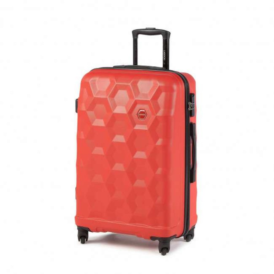 Accessories * | Suitcases Medium Trolley Lasocki Blw-A-102-30-08 Red Red