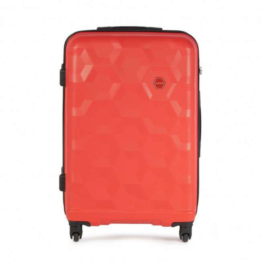 Accessories * | Suitcases Medium Trolley Lasocki Blw-A-102-30-08 Red Red