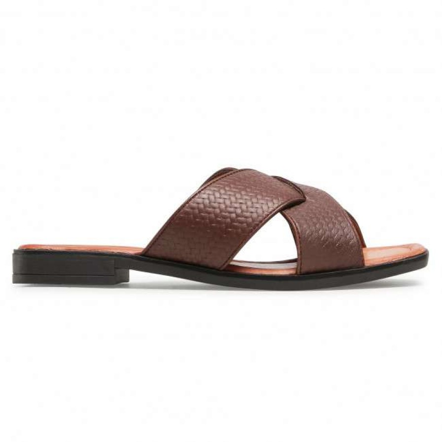 Women'S Shoes * | Casual Mules Slides Lasocki Wi16-Mena-02 Brown Brown