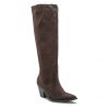 Women'S Shoes * | Jackboots Knee High Boots Lasocki V441 Dark Brown Brown