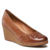 Women'S Shoes * | Wedge-Heeled Shoes Shoes Lasocki Wi23-2282-07 Camel Brown