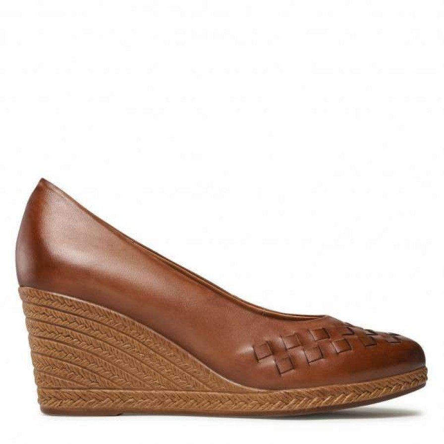 Women'S Shoes * | Wedge-Heeled Shoes Shoes Lasocki Wi23-2282-07 Camel Brown