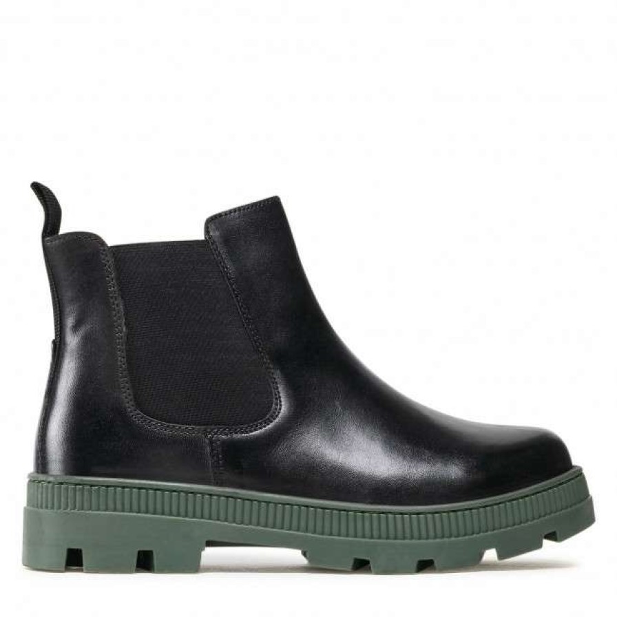 Women'S Shoes * | Elastic-Sides Chelsea Boots Lasocki Wi23-Puszan-08 Green Black