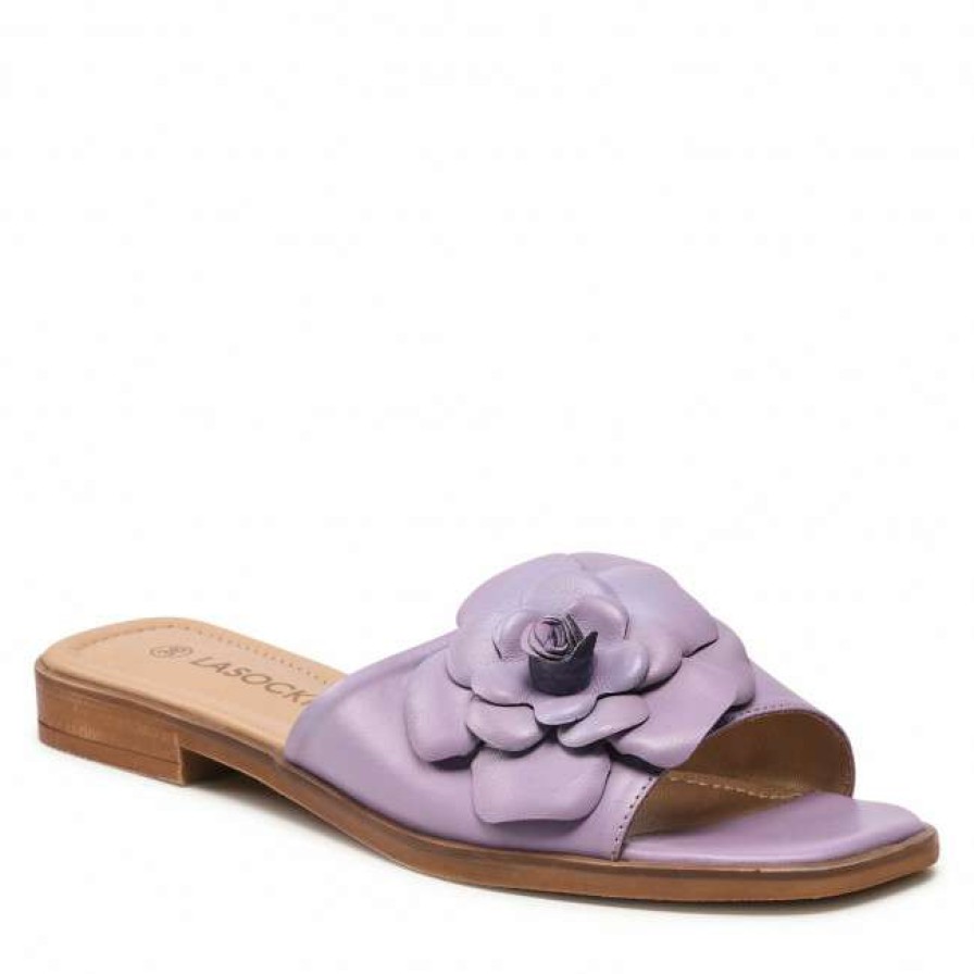 Women'S Shoes * | Casual Mules Slides Lasocki Wi16-Mena-06 Purple Purple