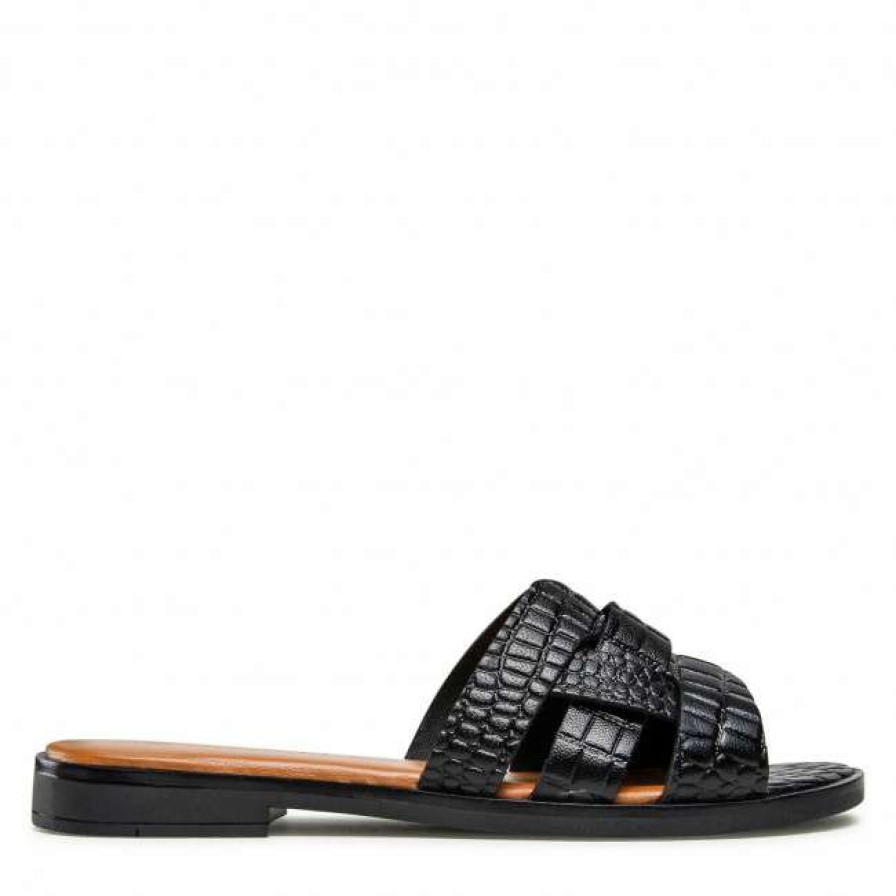 Women'S Shoes * | Casual Mules Slides Lasocki Wi16-Foxi-44 Black Black