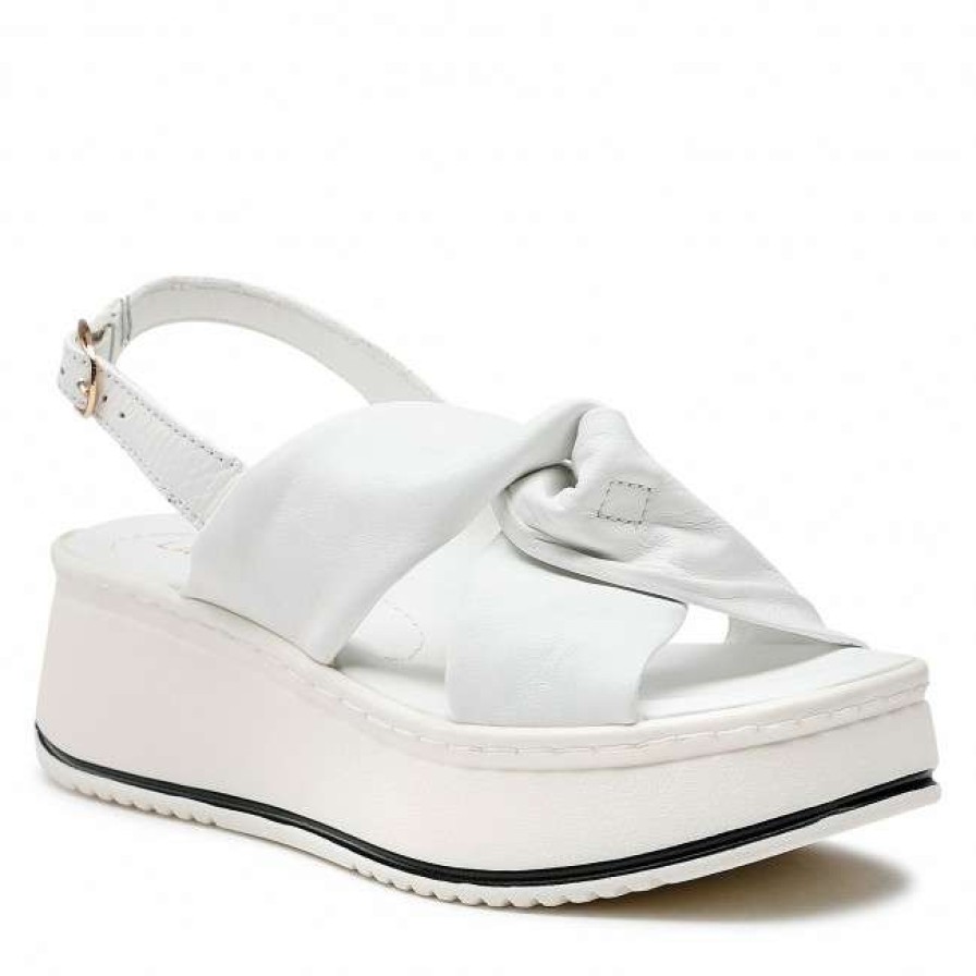 Women'S Shoes * | Casual Sandals Sandals Lasocki Arc-4883-05 White White