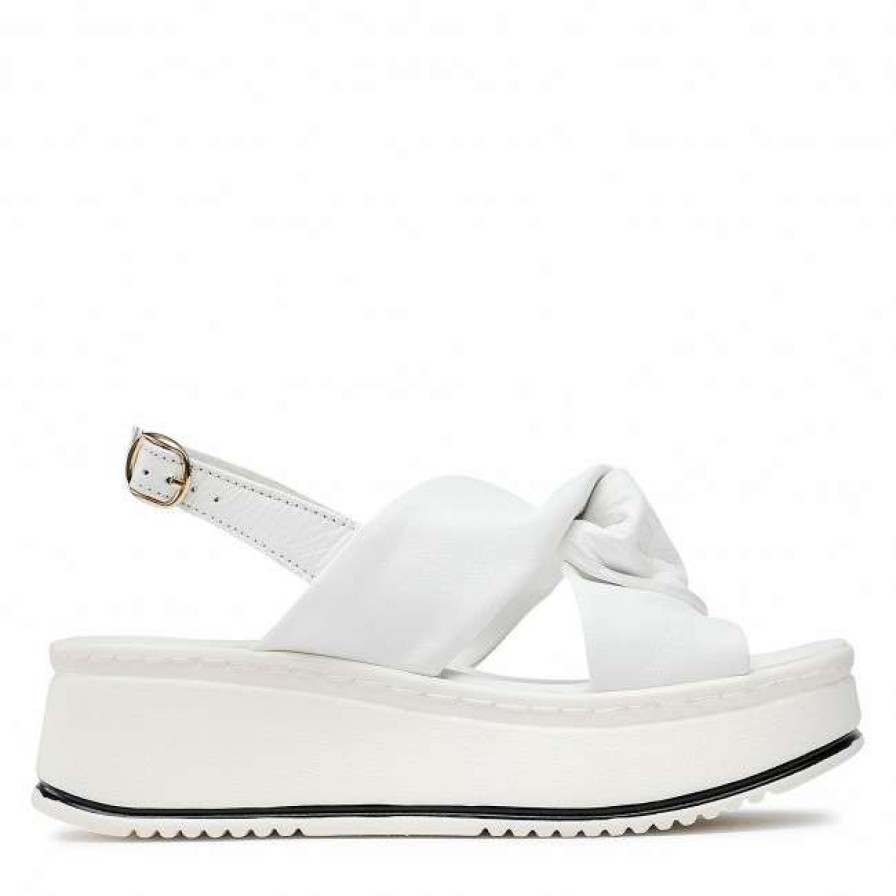 Women'S Shoes * | Casual Sandals Sandals Lasocki Arc-4883-05 White White