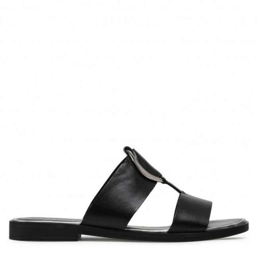 Women'S Shoes * | Casual Mules Slides Lasocki Wi23-Foxi-36 Black Black