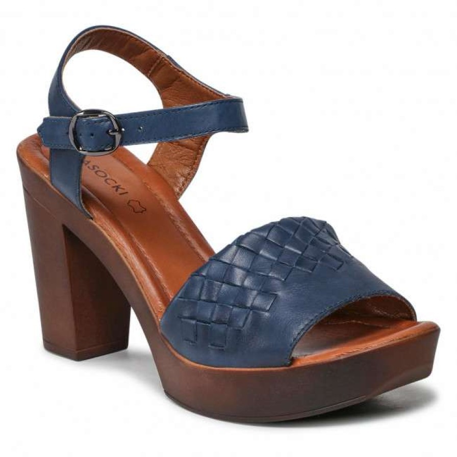 Women'S Shoes * | Casual Sandals Sandals Lasocki Est-2025-09 Navy Navy Blue