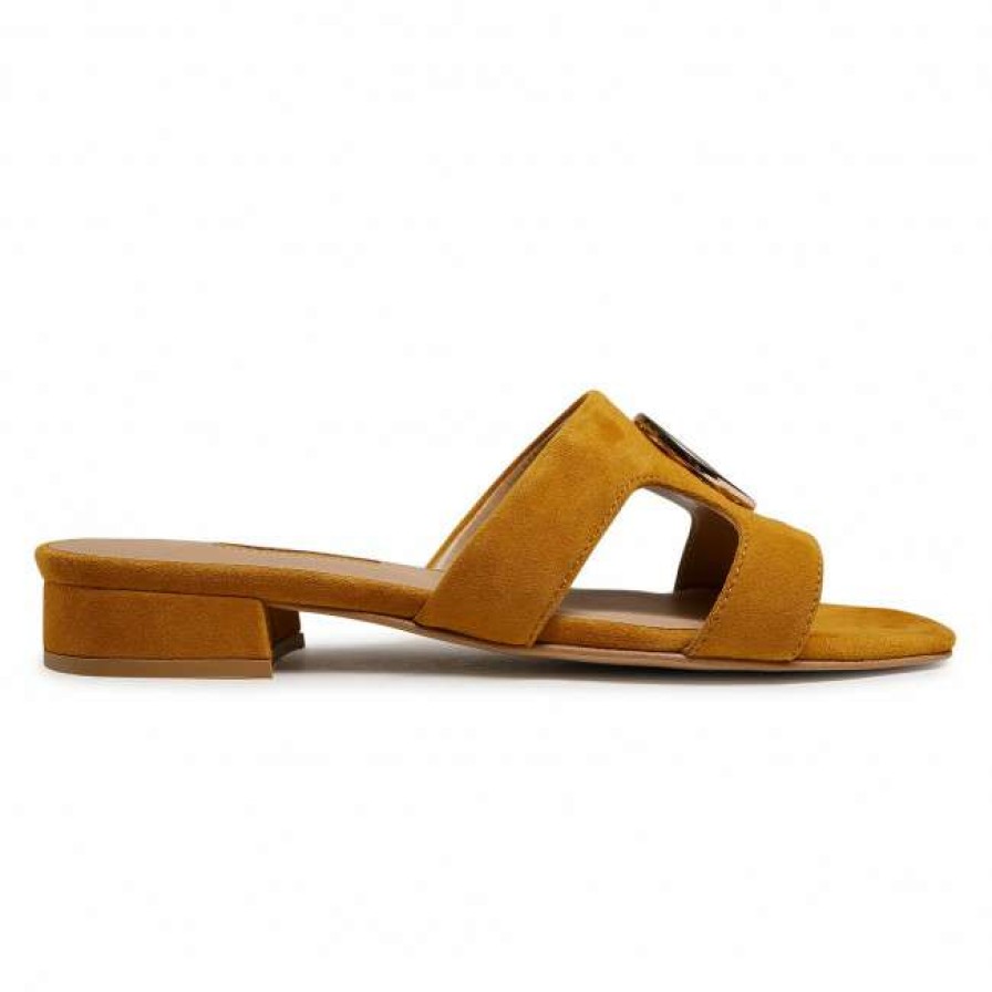 Women'S Shoes * | Casual Mules Slides Lasocki 1871-02 Yellow Yellow