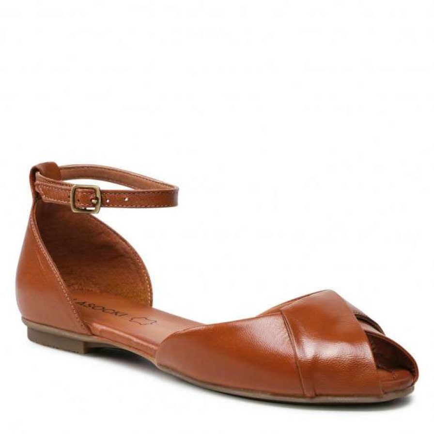 Women'S Shoes * | Casual Sandals Sandals Lasocki Wi23-Sorano-04 Camel Brown