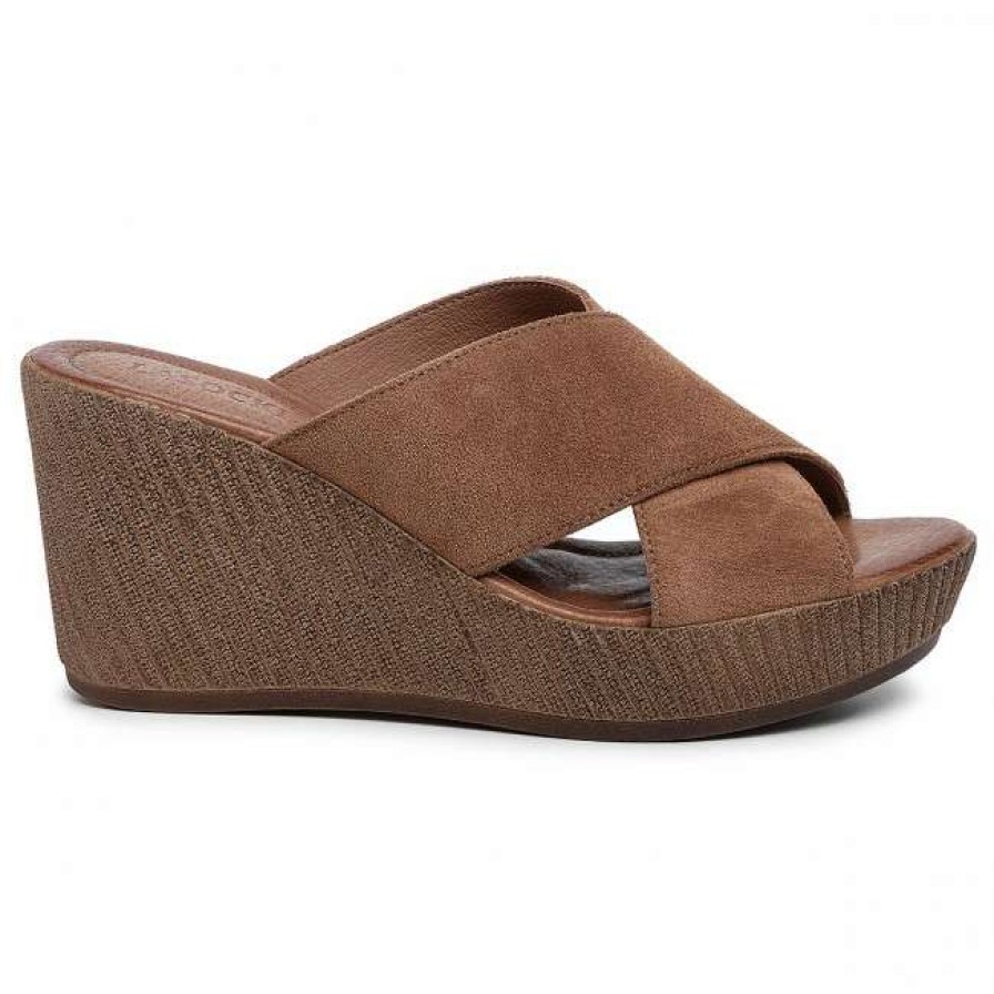 Women'S Shoes * | Wedges Slides Lasocki 2211-01 Brown Brown