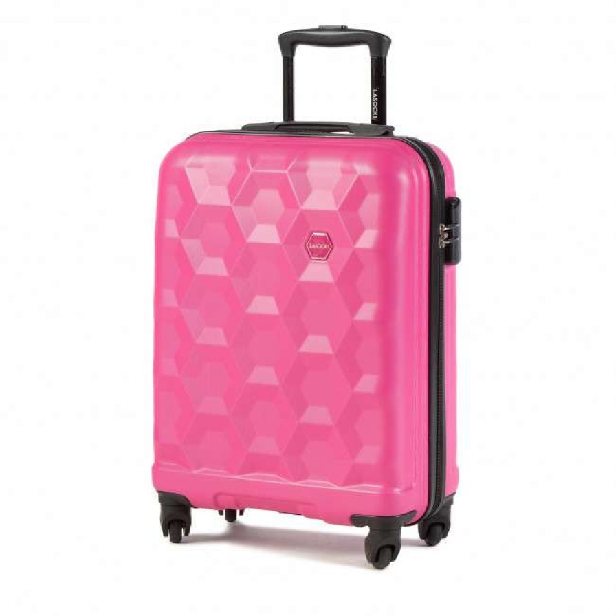 Accessories * | Suitcases Small Trolley Lasocki Blw-A-101-36-08 Pink 1 Pink