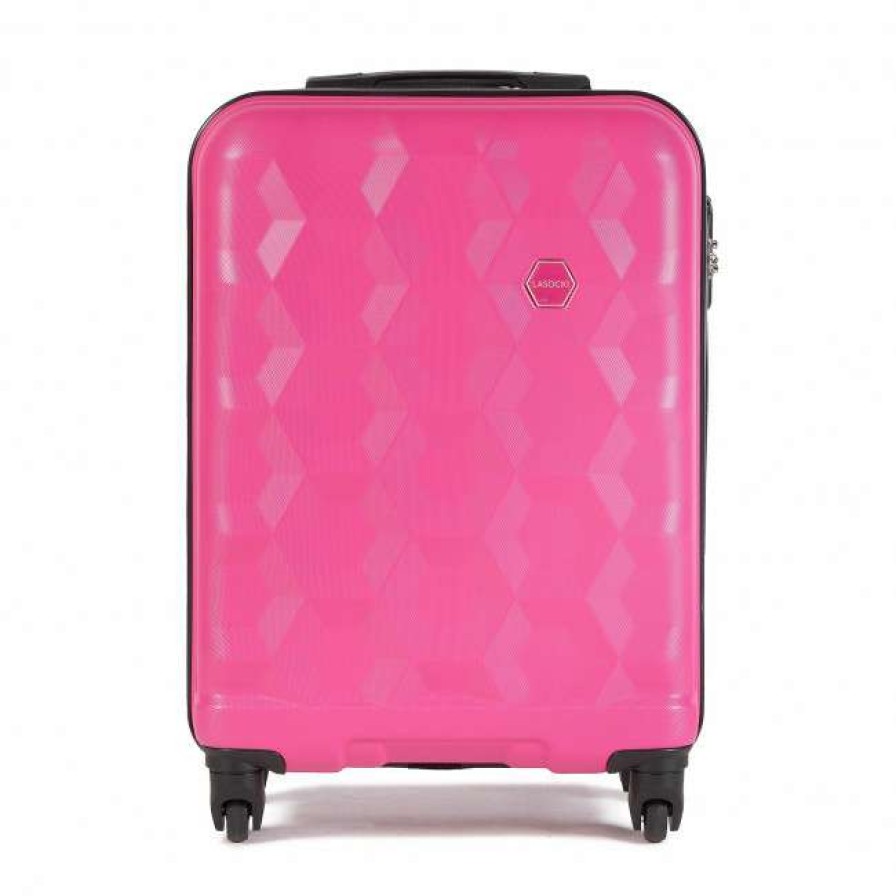 Accessories * | Suitcases Small Trolley Lasocki Blw-A-101-36-08 Pink 1 Pink