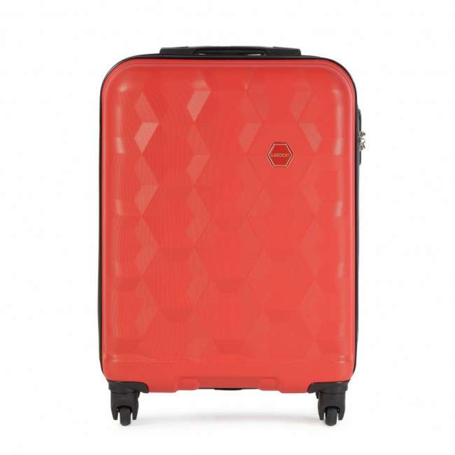 Accessories * | Suitcases Small Trolley Lasocki Blw-A-101-30-08 Red Red