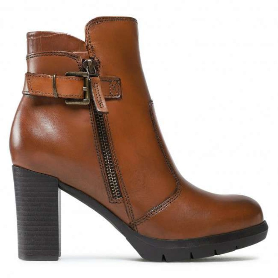 Women'S Shoes * | Ankle Boots Lasocki Wb-Tiziana-Aw22-11 Camel Brown