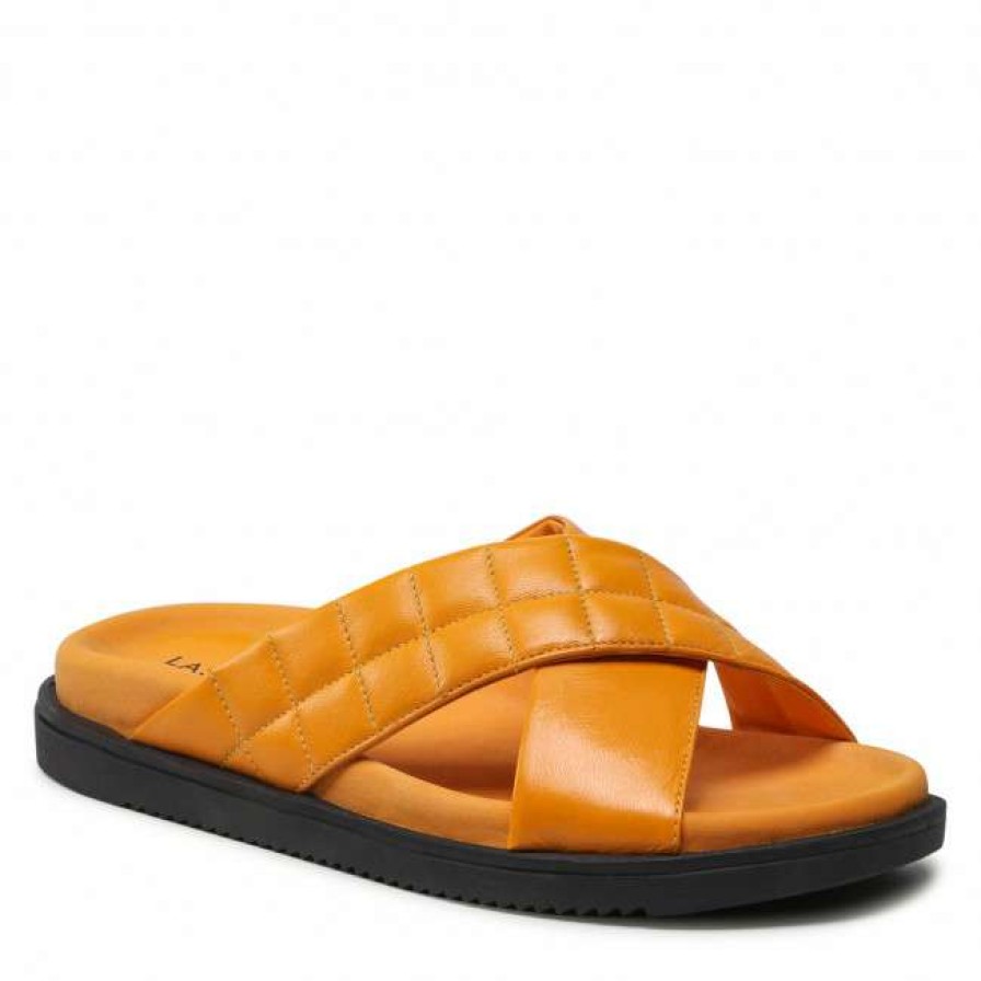 Women'S Shoes * | Casual Mules Slides Lasocki Wi16-Sardynia-01A Yellow Yellow