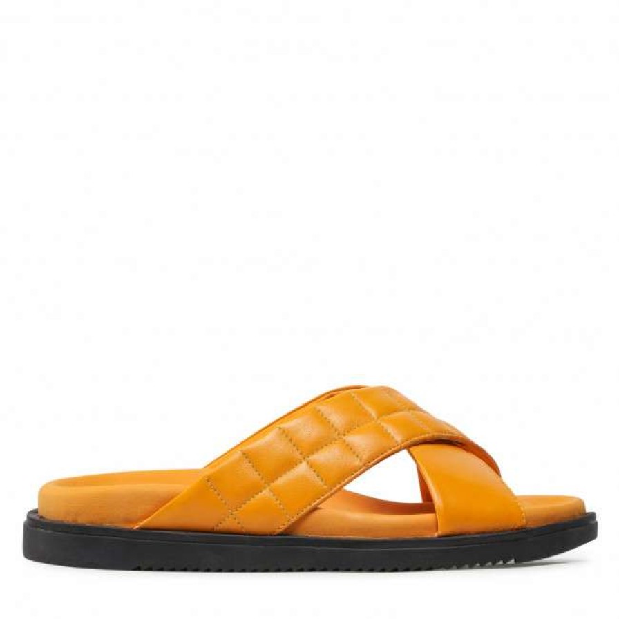 Women'S Shoes * | Casual Mules Slides Lasocki Wi16-Sardynia-01A Yellow Yellow