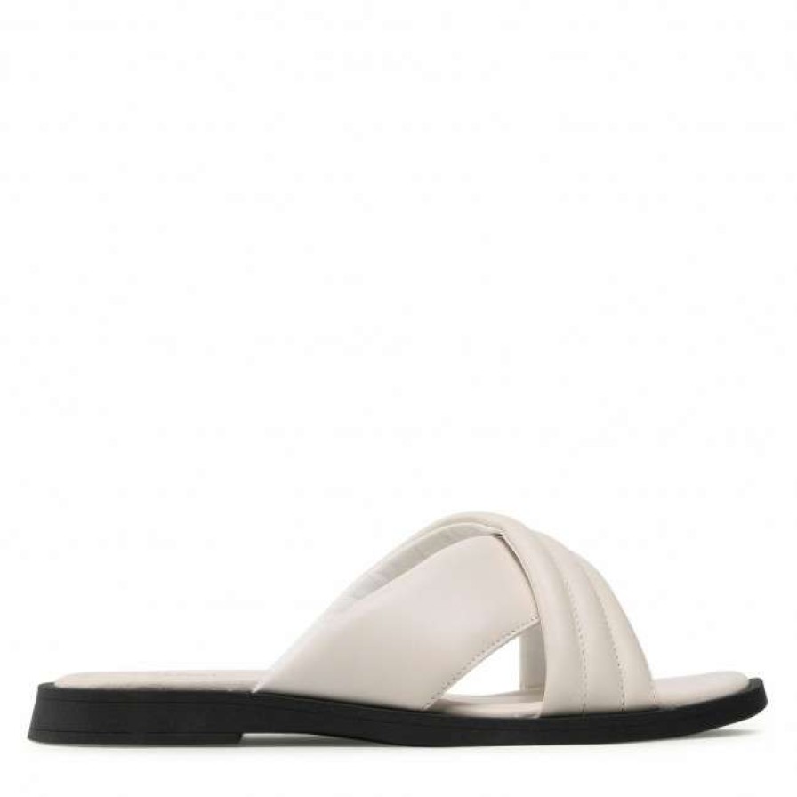 Women'S Shoes * | Casual Mules Slides Lasocki Est-Braga-01 White White