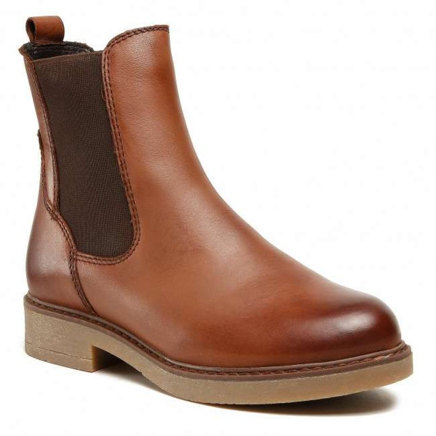 Women'S Shoes * | Elastic-Sides Chelsea Boots Lasocki Wi16-Zola-06 Brown Brown