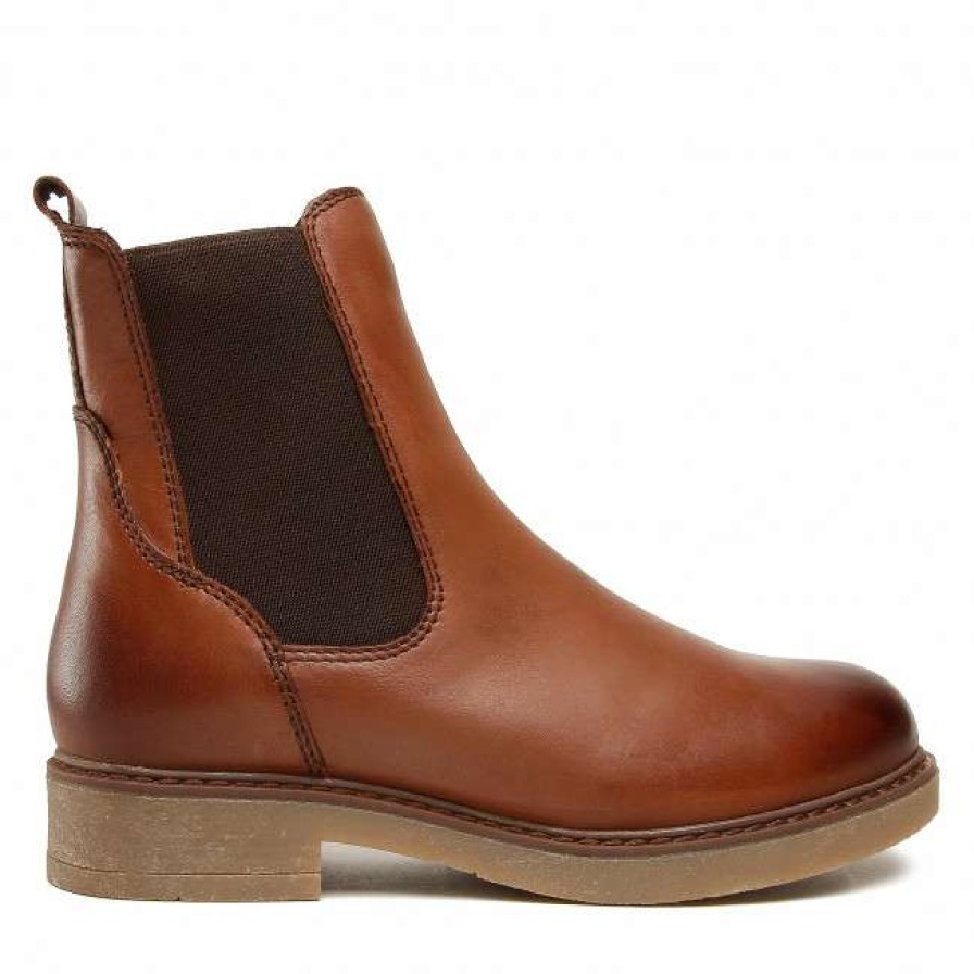 Women'S Shoes * | Elastic-Sides Chelsea Boots Lasocki Wi16-Zola-06 Brown Brown