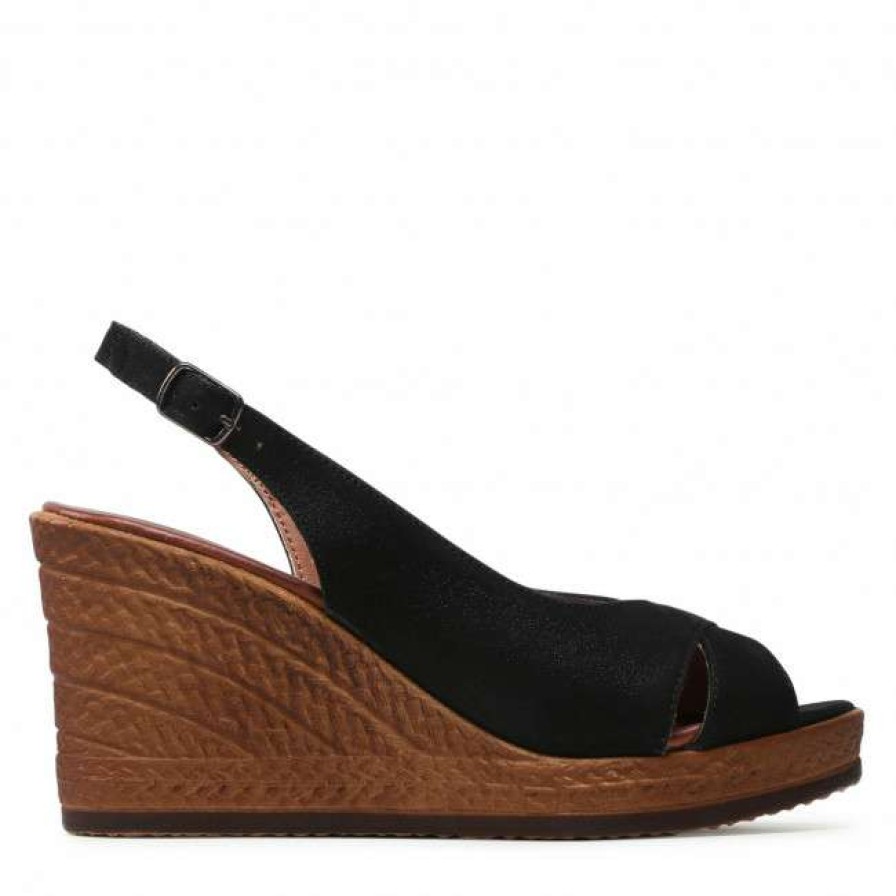 Women'S Shoes * | Wedges Sandals Lasocki Wi23-283-04 Black Black